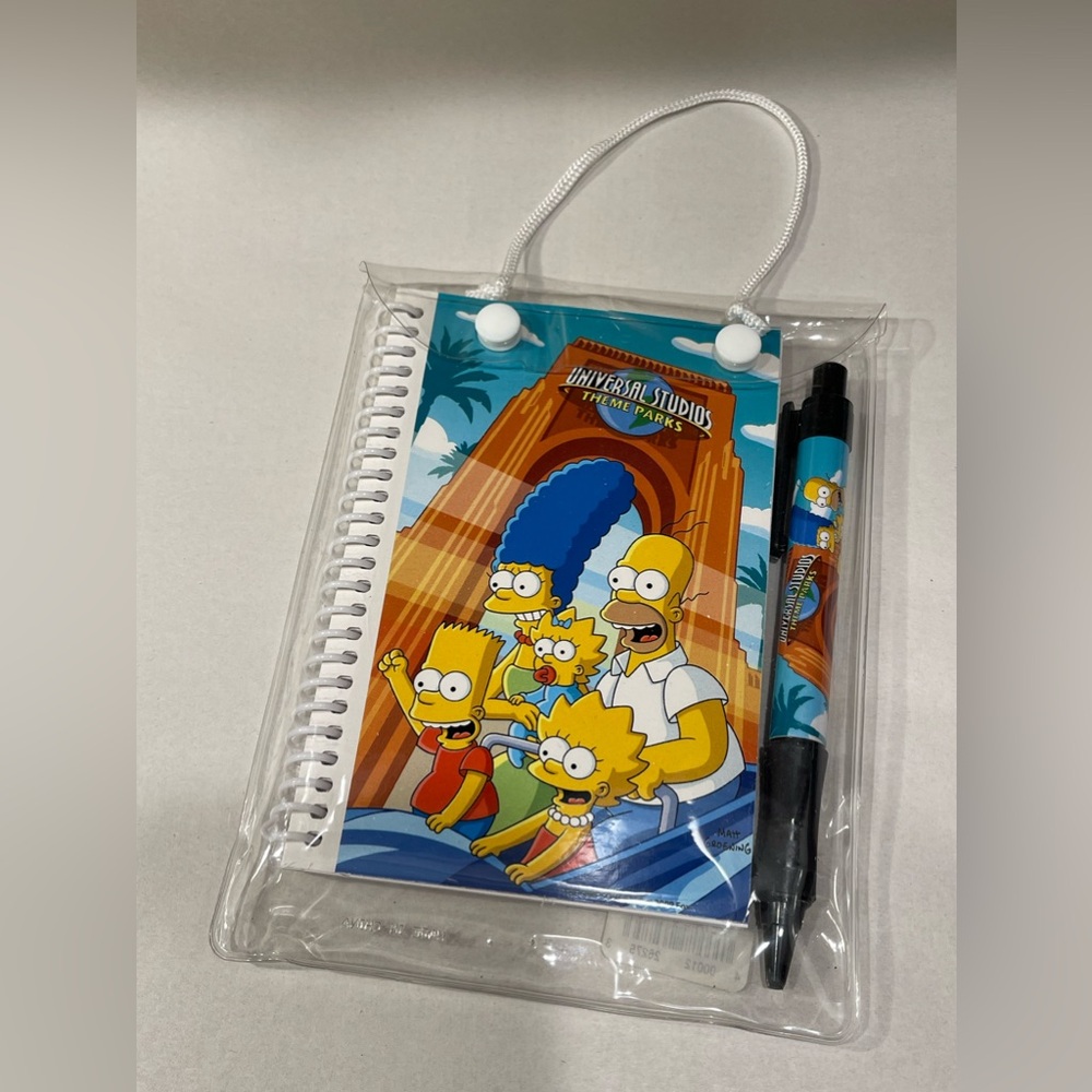 Universal Studios Hollywood Notepad The Simpsons Limite 2009